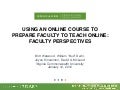 Using an online course to prepare faculty v4.0