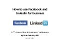 Using Facebook and Linkedin for Business