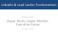 Using LinkedIn as a Lead Gneration Tool.
