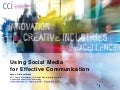 Using Social Media for Effective Communication