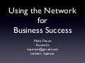 Using The Network For Business Success
