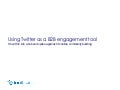 Using Twitter as an engagement tool