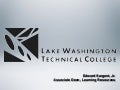 Presentation at NWELC 2009