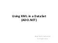 Using xml in a data set (ADO.NET)