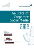 SAMPLE: State of Corporate Social Media 2012