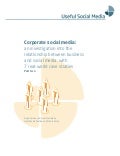 Corporate Social Media White Paper -  Pt 2