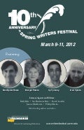 10th Annual Spring Writer's Fest Brochure
