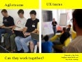 Cross-functional team collaboration between Agile development and UX design