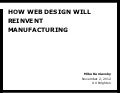 How Web Design will reinvent manufacturing