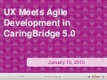 UX Meets Agile Development in CaringBridge 5.0