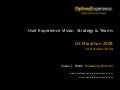 UX Vision, Strategy and Teams by Susan Wolfe, Optimal Experience