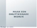 3 stappen tot een onuitwisbare indruk