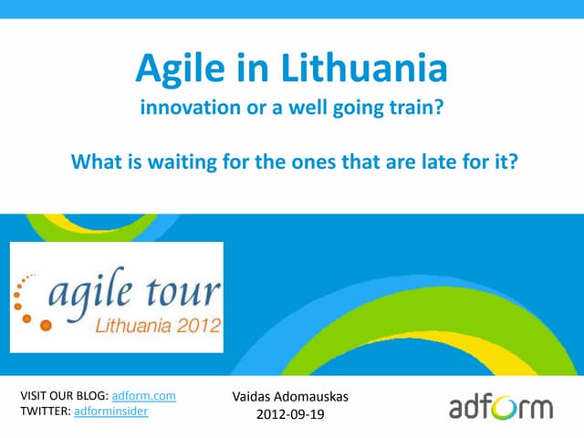Vaidas Adomauskas - Agile in Lithua...
