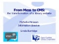 From Mess To CMS: the transformation of a library website