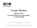 Valider sa fiche sur Google Adresses (Google Maps)