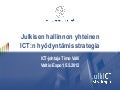 Julkisen hallinnon yhteinen ICT-strategia