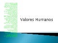 Valores humanos