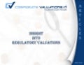 Insight into Regulatory Valuation by Corporate Valuations