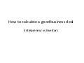 Startup Valuation