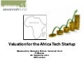 Valuation for the Africa Startup