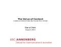 The Value of Content