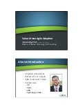 Value Driven Agile Adoption