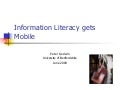 Information Literacy gets mobile