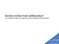 Vad ska mätas med webbanalys?