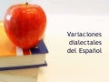 Variaciones del español