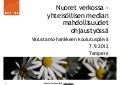 Nuoret verkossa yhteisöllisen median mahdollisuudet ohjaustyössä