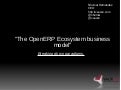 OpenERP - The OpenERP Ecosystem business model, Vauxoo 