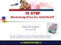 10 step marketing plan for Close up Toothpaste 2011