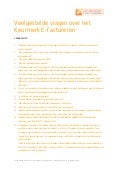 Keurmerk E Factureren -  Veelgestelde Vragen