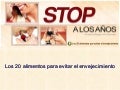 Veinte Alimentos Anti Envejecimiento
