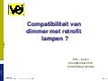 Compatibiliteit van dimmers met CFL en LED-lampen - VEI