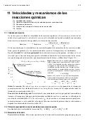 VELOCIDADES Y MECANISMOS DE LAS REACCIONES QUÍMICAS