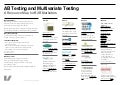 Velocity A/B and Multivariate Testing Resource Map