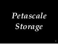 [Velocity Ignite] Petascale Storage