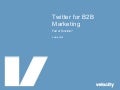 Using Twitter in B2B Marketing