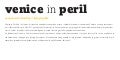  Venice in peril