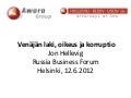 Venäjän laki oikeus ja  korruptio