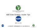 B2B Sales Strategy for Startups