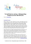 Verbal behavior autism   distinguishing symptoms from bad behavior