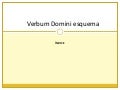 Verbum domini esquema