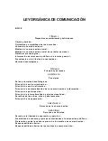 Proyecto Ley Orgánica de Comunicación_versión final