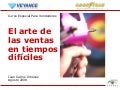 Curso "El arte de las ventas en tiempos difíciles"