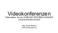 Videokonferenzen VHS-Verband