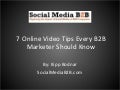 7 Online Video Tips Every B2B Marketer Should Know
