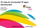 "How to Make TV Apps Work" 10 rules for Connected Tv apps development