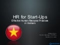 Human Resources Practices in Vietnam